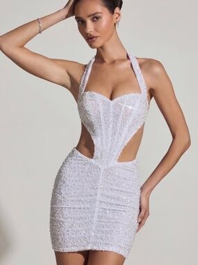 Oh Polly White Mini Dress US2